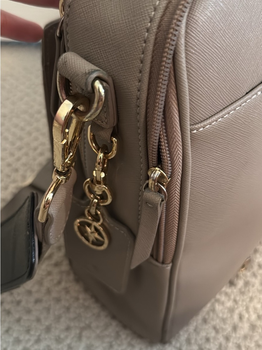 Samsonite Taupe Laptop Bag with Detachable Shoulder Strap - Picture 4 of 9